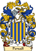 English or Welsh Family Coat of Arms (v.23) for Persall (Ref Berry)