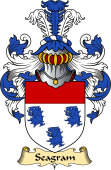 English Coat of Arms (v.23) for the family Seagrim or Seagram