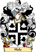 English or Welsh Family Coat of Arms (v.23) for Hole (Shropshire)