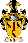 English Coat of Arms (v.23) for the family Kinder
