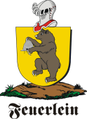 German shield on a mount for Feuerlein