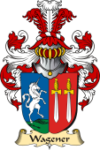 v.23 Coat of Family Arms from Germany for Wagener