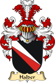 v.23 Coat of Family Arms from Germany for Halder