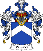 Italian Family Coat of Arms (v.25b) Vanucci