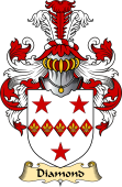 English Coat of Arms (v.23) for the family Diamond