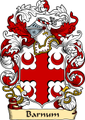 English or Welsh Family Coat of Arms (v.23) for Barnum (or Barnham)