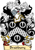 English or Welsh Family Coat of Arms (v.23) for Bradbury (Essex and Suffolk)