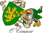 Sept (Clan) Coat of Arms from Ireland for O'Connor Kerry
