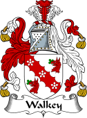 English Coat of Arms for the family Walkey