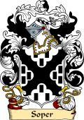 English or Welsh Family Coat of Arms (v.23) for Soper (Cumberland)