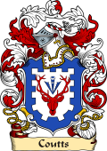 English or Welsh Family Coat of Arms (v.23) for Coutts (ref Berry)