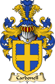 English Coat of Arms (v.23) for the family Carbonell