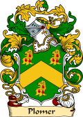 English or Welsh Family Coat of Arms (v.23) for Plomer (or Plummer Hertfordshire, and Bedford)