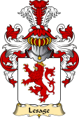 French Family Coat of Arms (v.23) for Lesage (Sage le) II