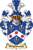 English Coat of Arms (v.23) for the family Wightwick