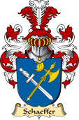 v.23 Coat of Family Arms from Germany for Schaeffer