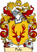 English or Welsh Family Coat of Arms (v.23) for Pole