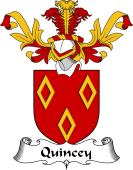 Coat of Arms from Scotland for Quincey or Quincy