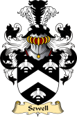 English Coat of Arms (v.23) for the family Sewell