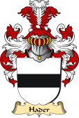 v.23 Coat of Family Arms from Germany for Hader