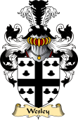 English Coat of Arms (v.23) for the family Wesley