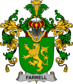 Irish Family Coat of Arms (v.25b) Farrell or O'Ferrell