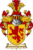 Welsh Family Coat of Arms (v.23) for Gwenwynwyn (AB OWAIN CYFEILIOG)