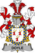 Irish Coat of Arms for Doyle or O'Doyle