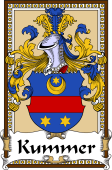 German Coat of Arms Wappen Bookplate  for Kummer