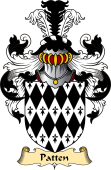 English Coat of Arms (v.23) for the family Patten or Patton