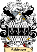English or Welsh Family Coat of Arms (v.23) for Atkinson