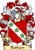 English or Welsh Family Coat of Arms (v.23) for Rodham (or Roddam)