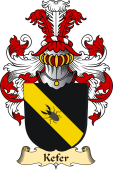 v.23 Coat of Family Arms from Germany for Kefer