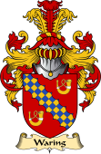 English Coat of Arms (v.23) for the family Waring