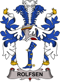 Coat of arms used by the Danish family Rolfsen