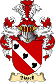 English Coat of Arms (v.23) for the family Bissell