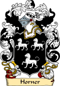 English or Welsh Family Coat of Arms (v.23) for Horner (Caleford, Somersetshire)
