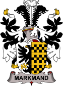 Coat of arms used by the Danish family Markmand