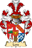 v.23 Coat of Family Arms from Germany for Lenz