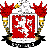 Coat of arms used by the Gray family in the United States of America