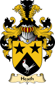 English Coat of Arms (v.23) for the family Heath