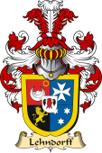 v.23 Coat of Family Arms from Germany for Lehndorff