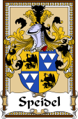 German Coat of Arms Wappen Bookplate  for Speidel