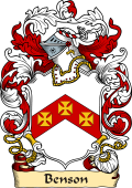 English or Welsh Family Coat of Arms (v.23) for Benson