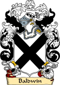 English or Welsh Family Coat of Arms (v.23) for Baldwin