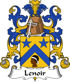 Coat of Arms from France for Lenoir (Noir le)
