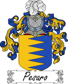 Araldica Italiana Coat of arms used by the Italian family Pesaro