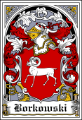 Polish Coat of Arms Bookplate for Borkowski