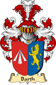 v.23 Coat of Family Arms from Germany for Barth