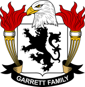 Coat of arms used by the Garrett family in the United States of America